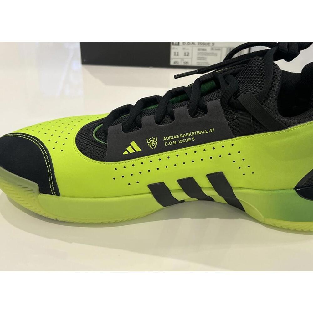 $119 ADIDAS D.O.N. Issue 5 Lucid Lemon IE7801 Mens Size 11 Basketball Shoe - Picture 7 of 10